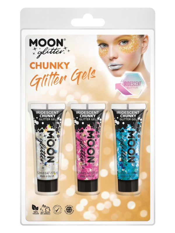 Moon Glitter Iridescent Chunky Gel G13443 Costume Make Up